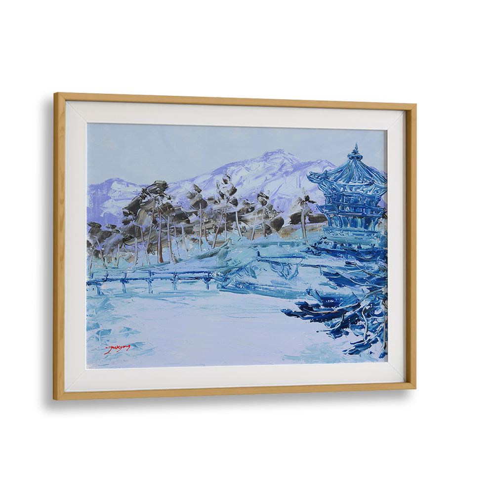 TRANQUIL BLUE WINTER PAGODA