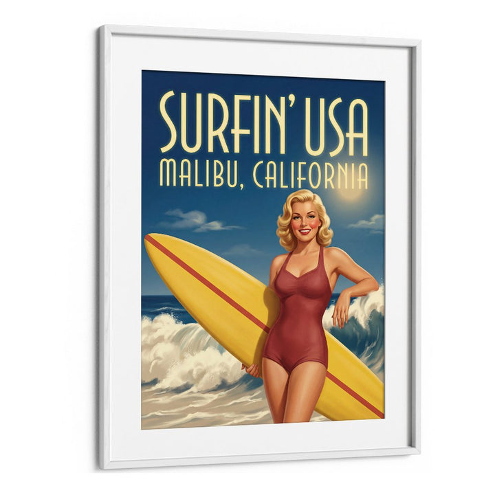 VINTAGE MALIBU SURFER GIRL