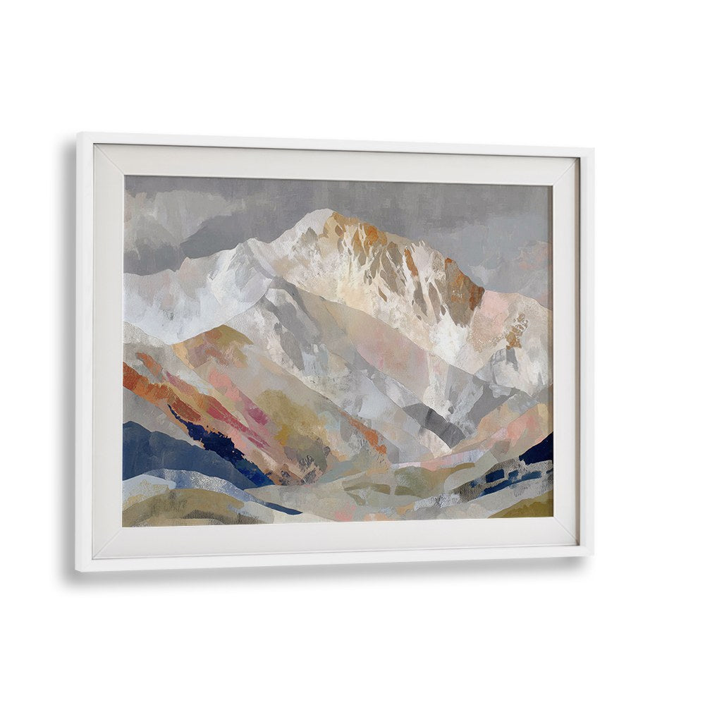 ALPINE BASIN WITH LAYERED RIDGES