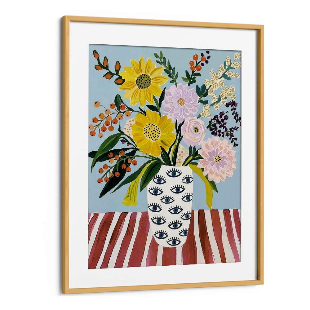 CHEERFUL FLOWERS EYE VASE