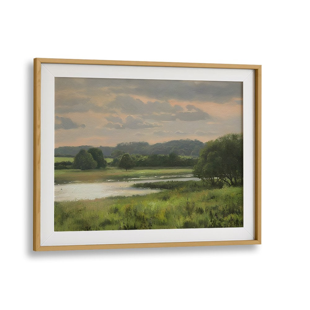 PASTURES BY THE WATER, VINTAGE LANDSCAPE
