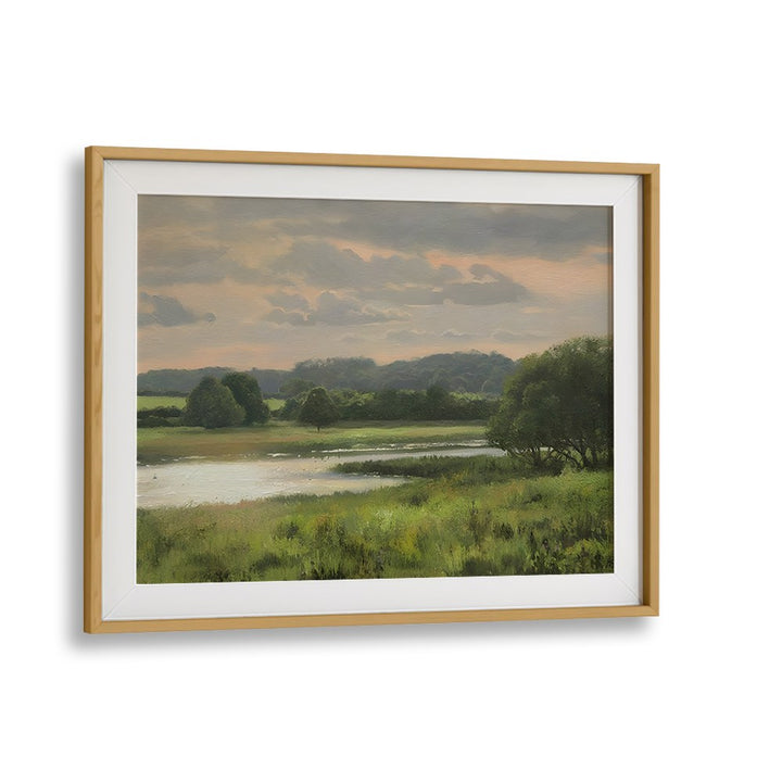 PASTURES BY THE WATER, VINTAGE LANDSCAPE