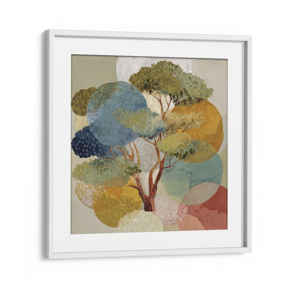 OAK WITH GEOMETRIC CIRCLES