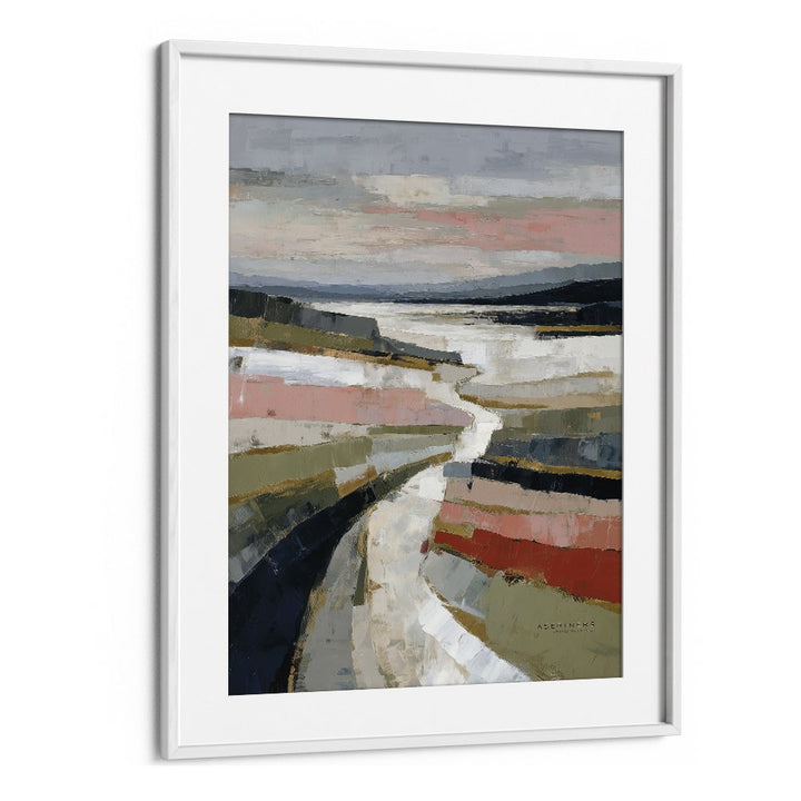 ABSTRACT COASTAL RIVER LANDSCAPE