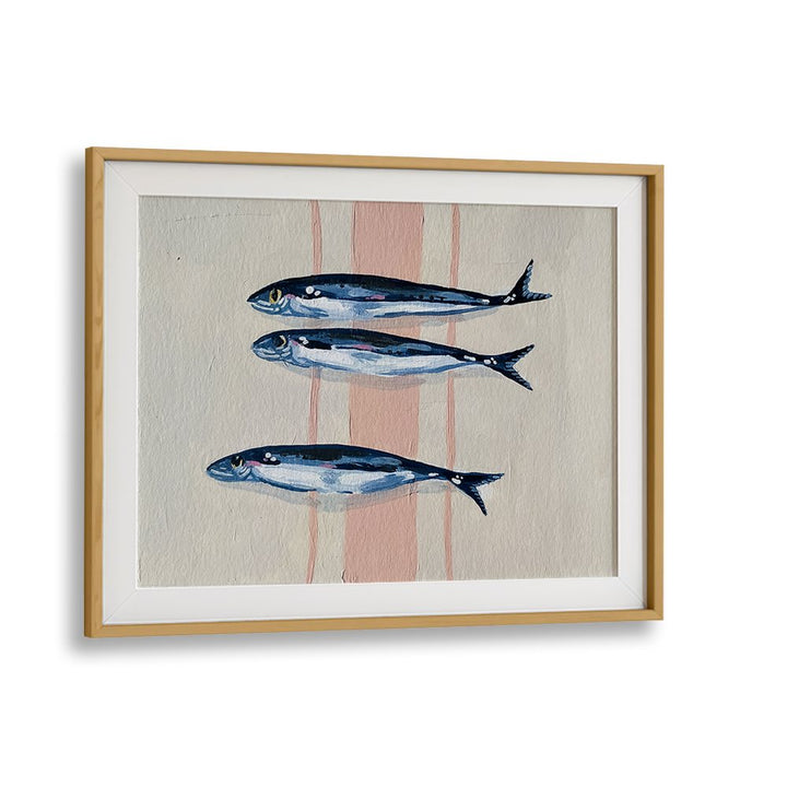 THREE BLUE SARDINES