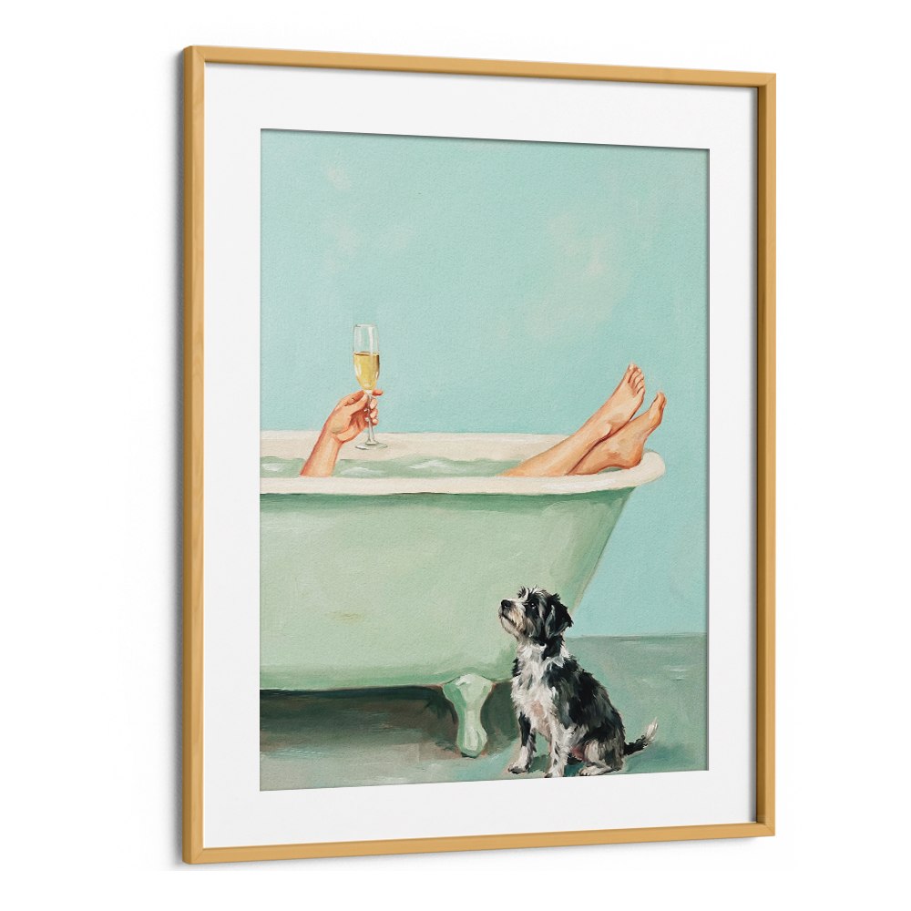 BATH TIME CHAMPAGNE DOG