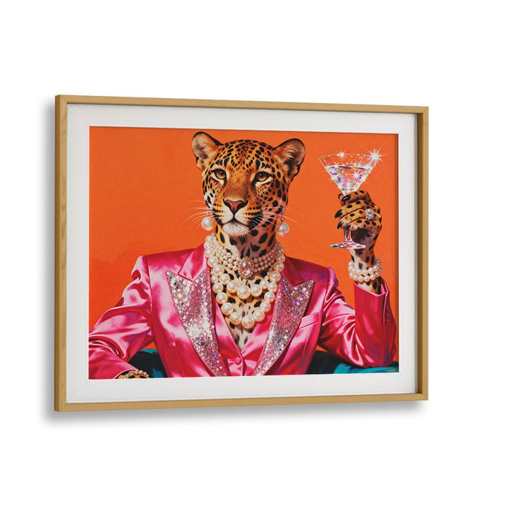 GLAMOROUS PINK LEOPARD MARTINI
