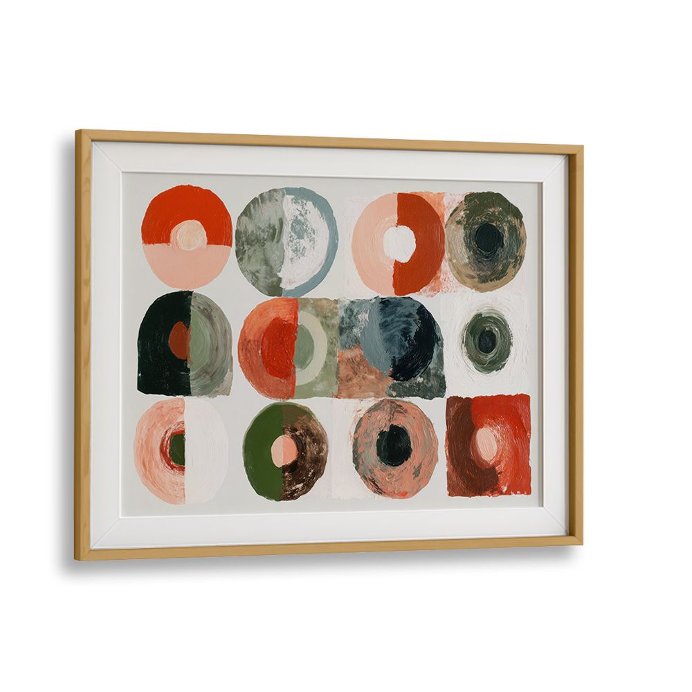 ABSTRACT CIRCLES IN EARTHY TONES