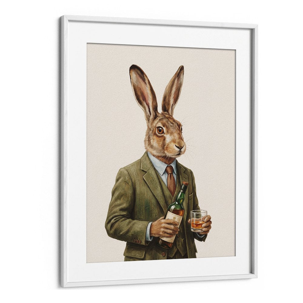 DAPPER HARE WITH WHISKEY