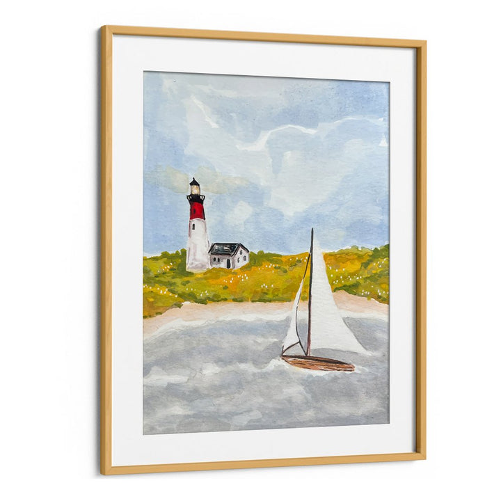 COASTAL LIGHTHOUSE SAILBOAT