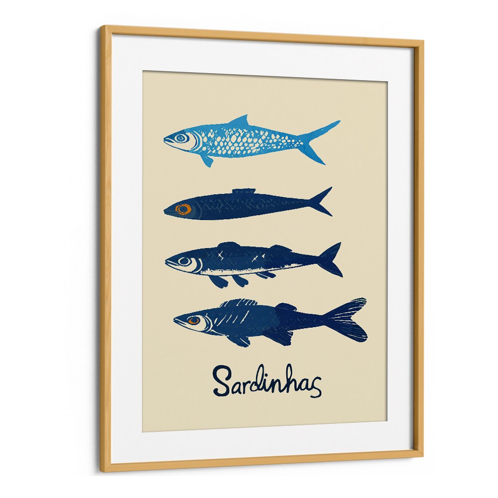 STYLIZED BLUE SARDINES