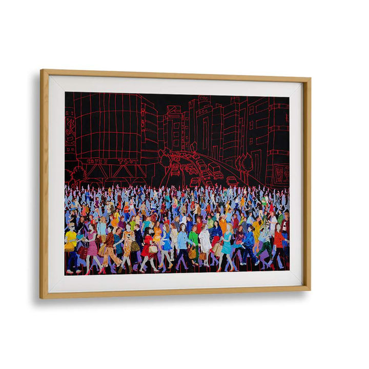 COLORFUL CITY CROWD