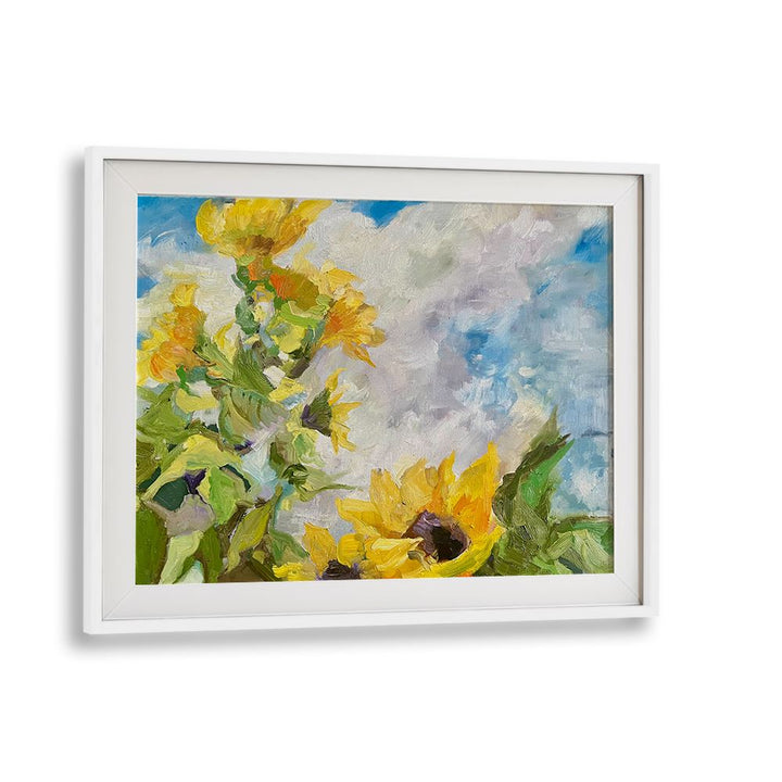 SUNFLOWERS AND BLUE SKY