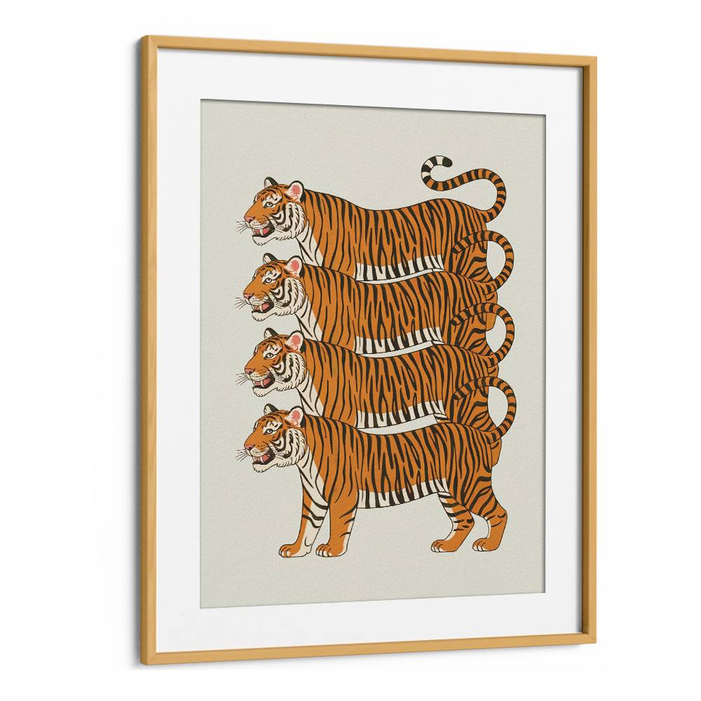 FOUR STACKED TIGERS