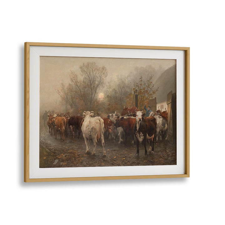 COWS DRIVEN OUT OF THE BARN