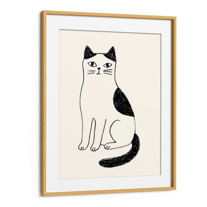 MINIMALIST SITTING CAT