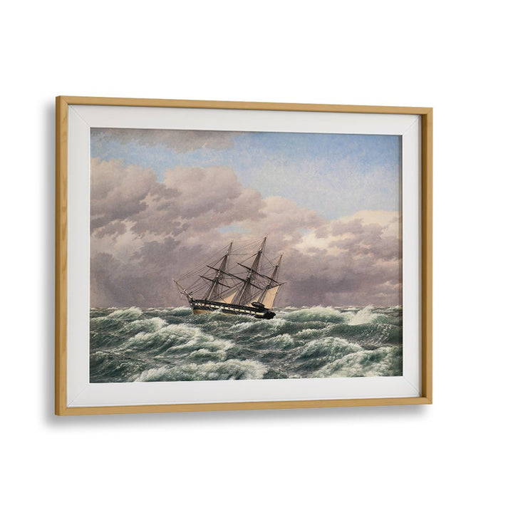 THE CORVETTE GALATHEA IN A STORM IN THE NORTH SEA (1839)