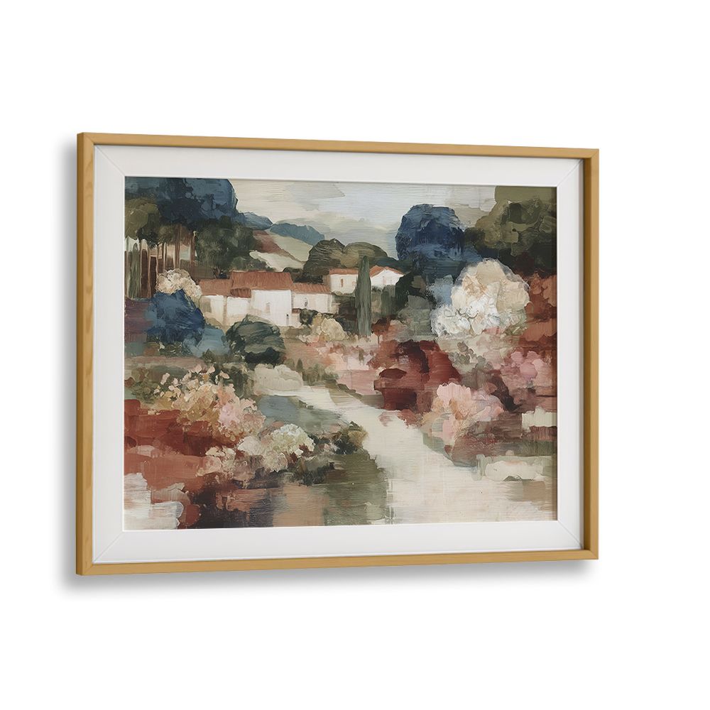 TUSCAN VILLAGE WITH WINDING PATH