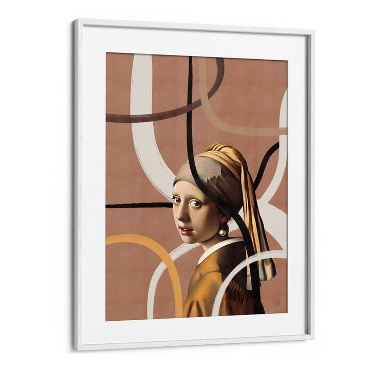 MODERN PEARL EARRING PORTRAIT