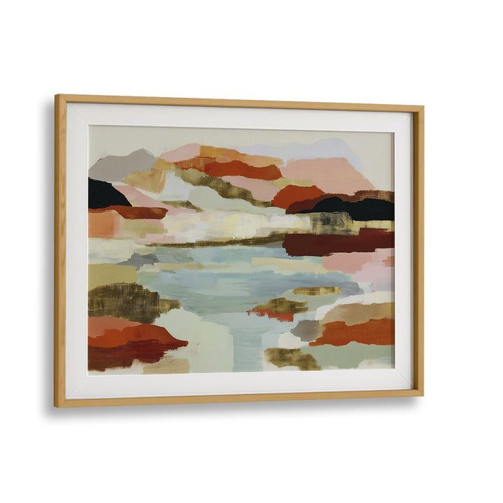 LAKE REFLECTION IN EARTH TONES