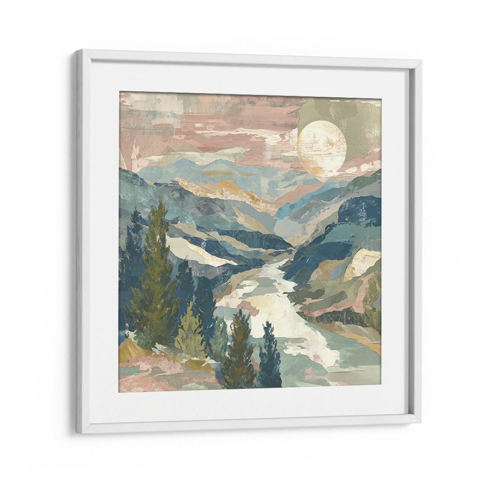 MOUNTAIN VALLEY WITH WINDING RIVER