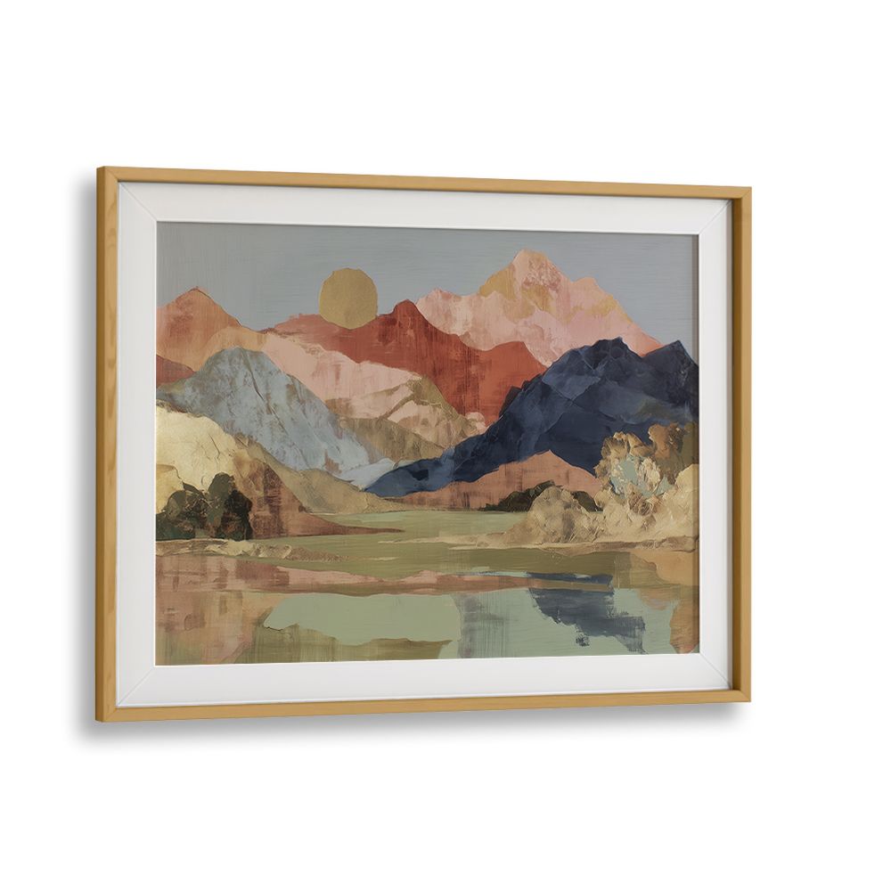 MOUNTAIN LAKE MIRROR REFLECTION