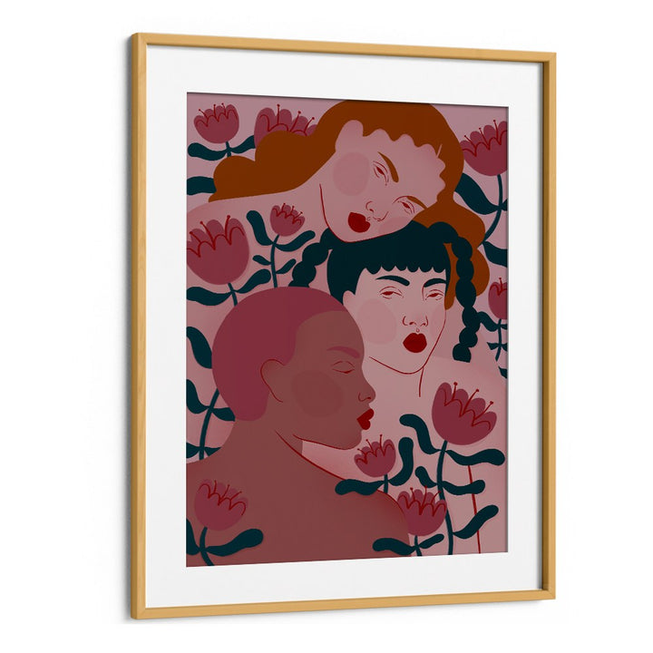 THREE WOMEN FLORAL SERENITY