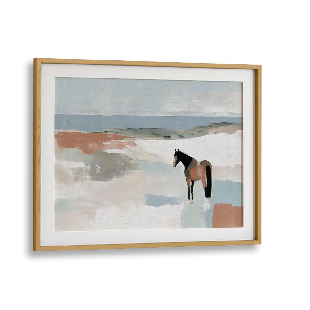 SOLITARY HORSE IN LANDSCAPE