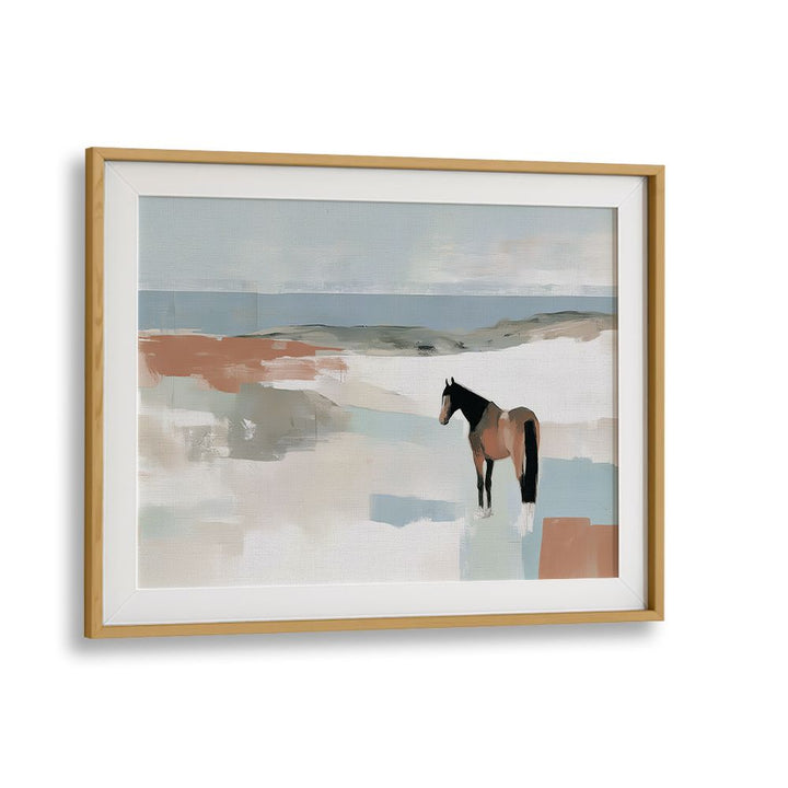 SOLITARY HORSE IN LANDSCAPE