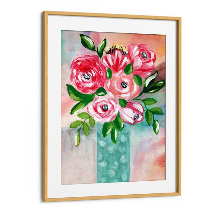 VIBRANT PINK FLOWERS VASE