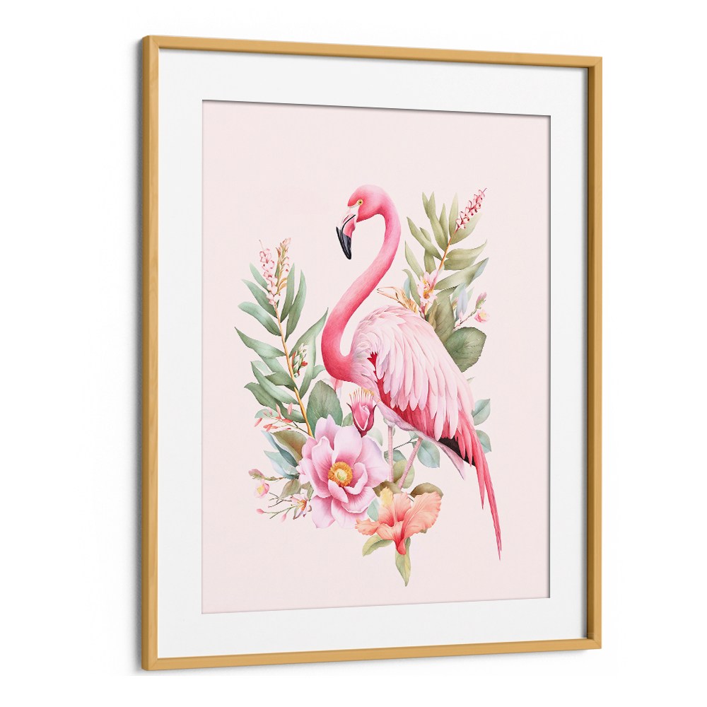 PINK FLAMINGO TROPICAL BLOOM