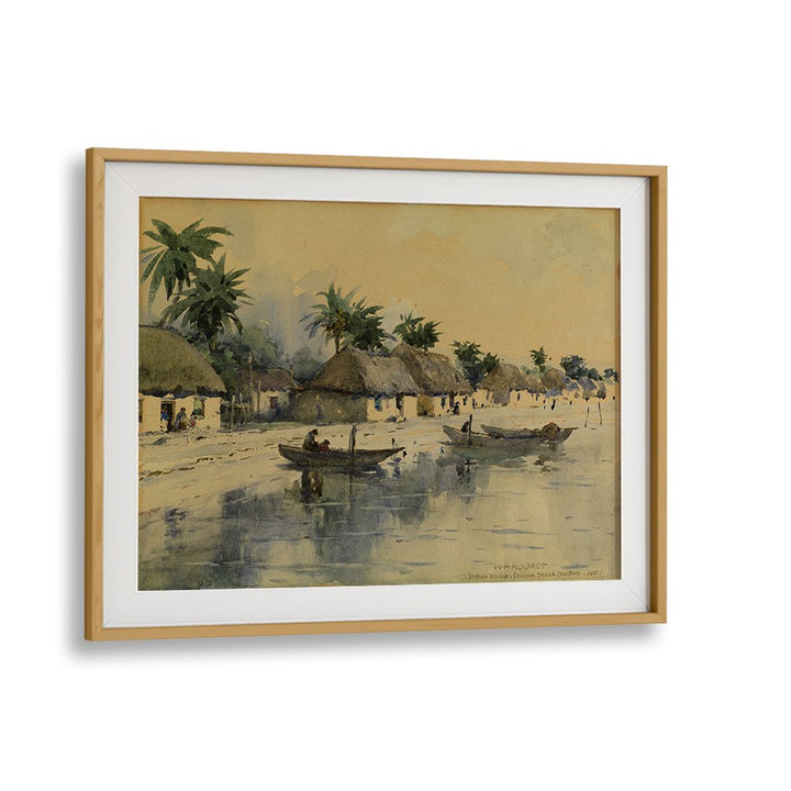 INDIAN VILLAGE ,VINTAGE LANDSCAPE