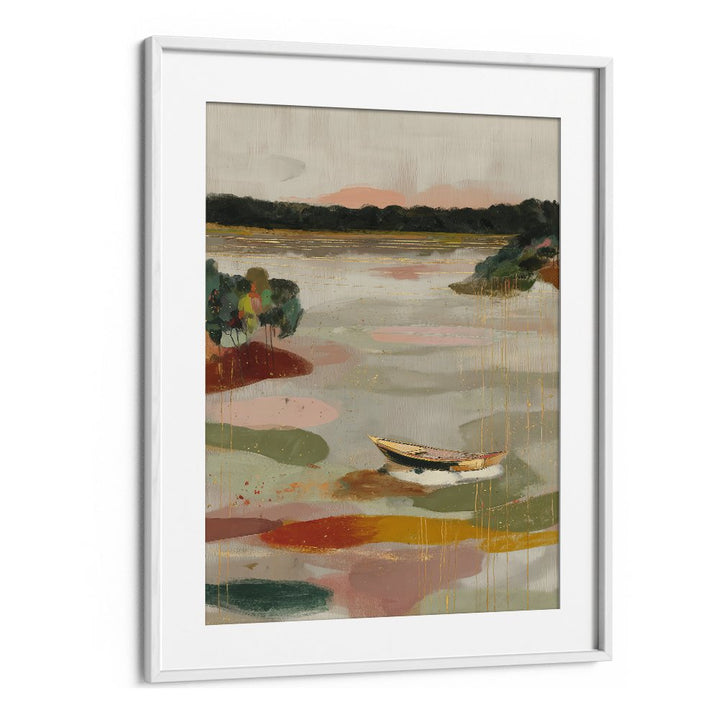TRANQUIL BOAT ON STILL WATERS