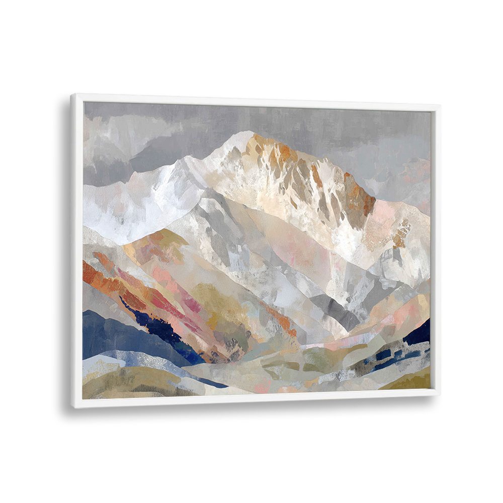 ALPINE BASIN WITH LAYERED RIDGES