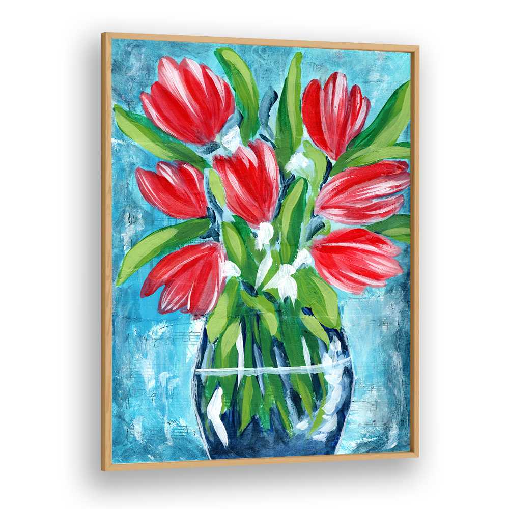 VIBRANT RED TULIPS