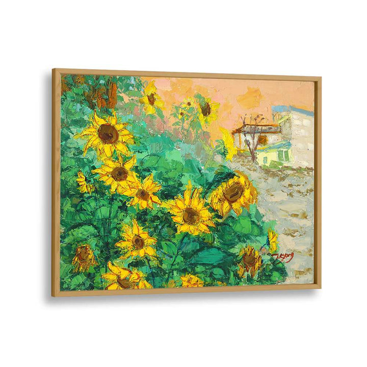 SUNFLOWERS AND CITY