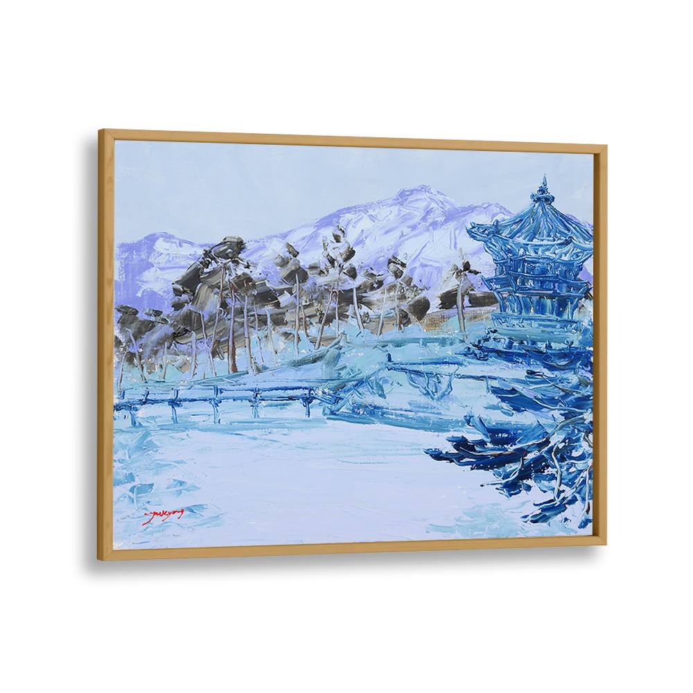 TRANQUIL BLUE WINTER PAGODA