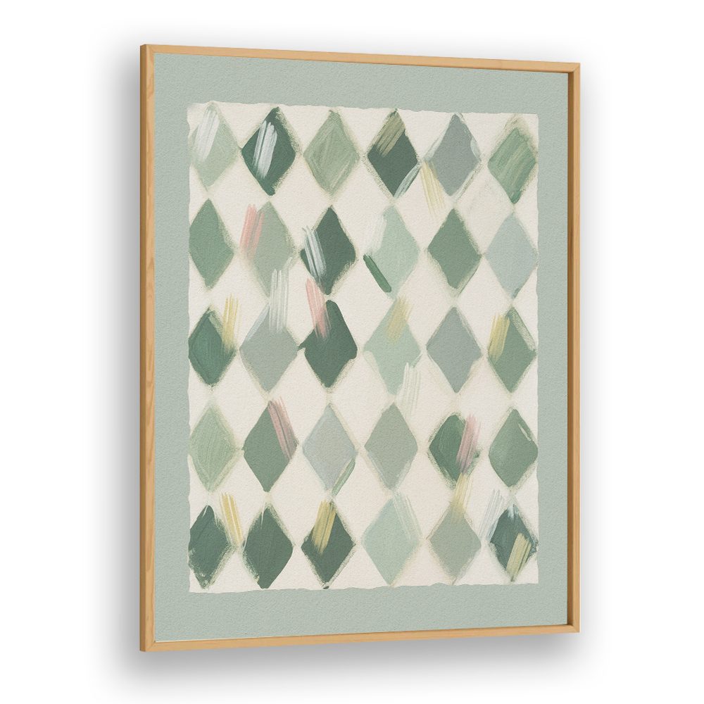 SOFT GREEN DIAMOND PATTERN