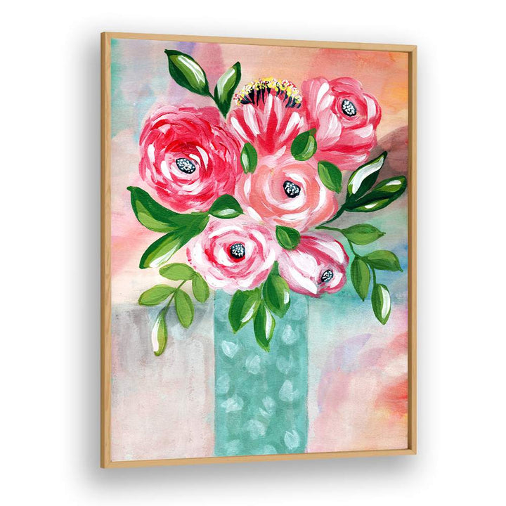 VIBRANT PINK FLOWERS VASE