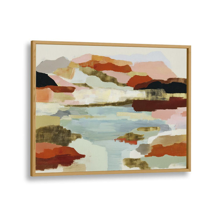 LAKE REFLECTION IN EARTH TONES
