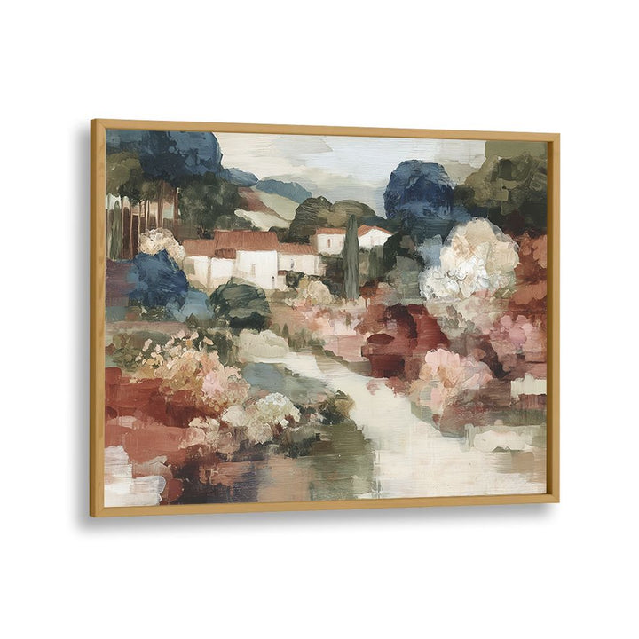 TUSCAN VILLAGE WITH WINDING PATH