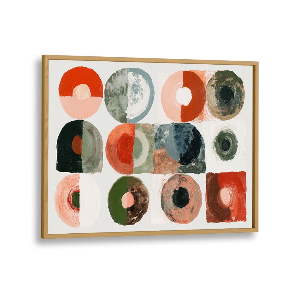 ABSTRACT CIRCLES IN EARTHY TONES
