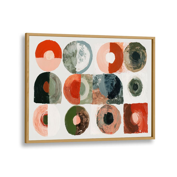 ABSTRACT CIRCLES IN EARTHY TONES
