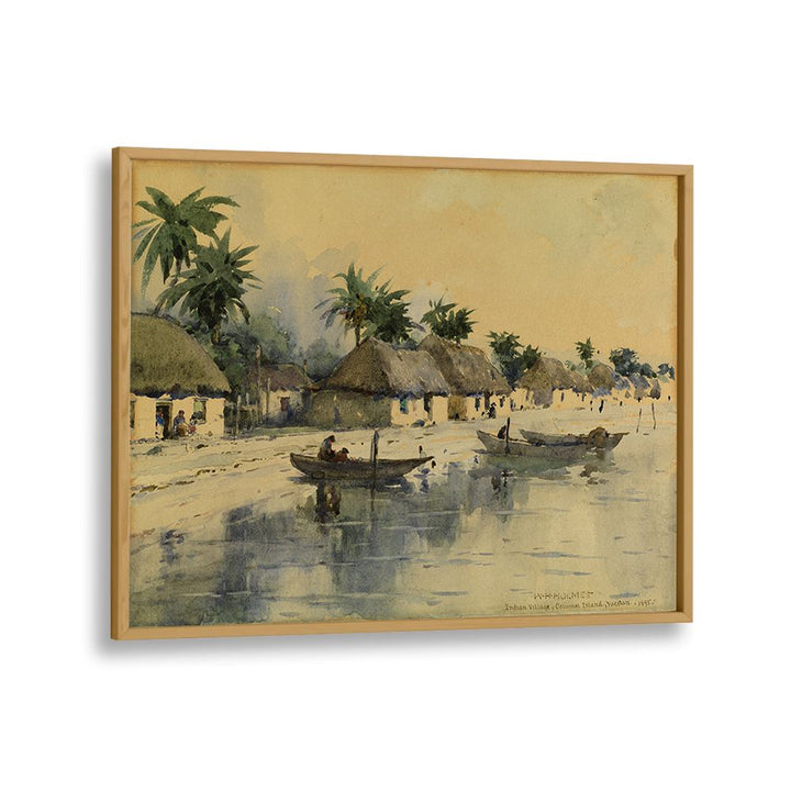 INDIAN VILLAGE ,VINTAGE LANDSCAPE