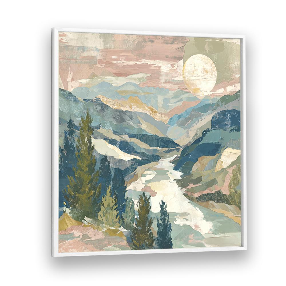 MOUNTAIN VALLEY WITH WINDING RIVER
