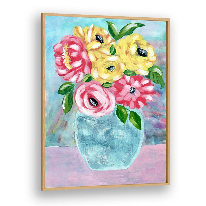 HAPPY BLOOMS IN VASE
