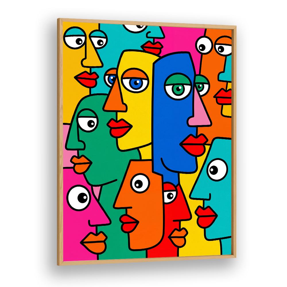 COLORFUL ABSTRACT FACES