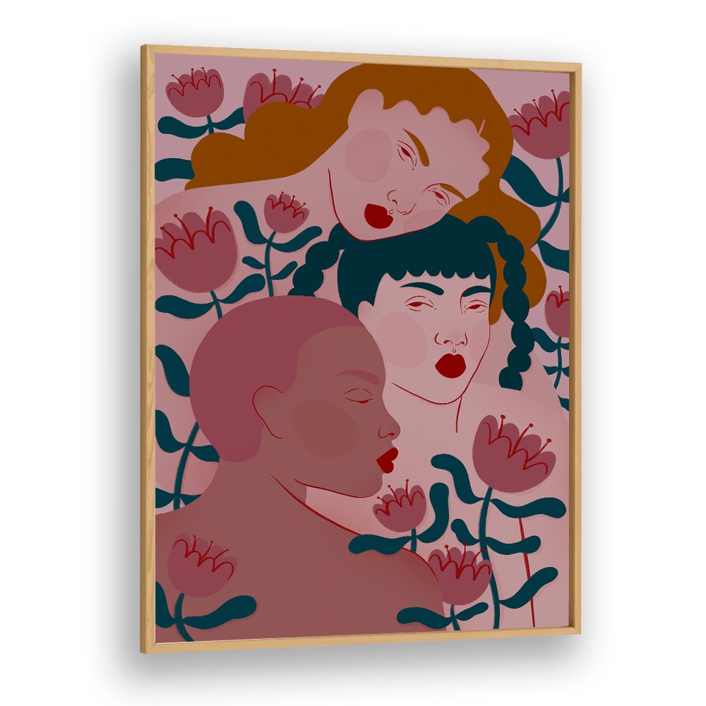 THREE WOMEN FLORAL SERENITY