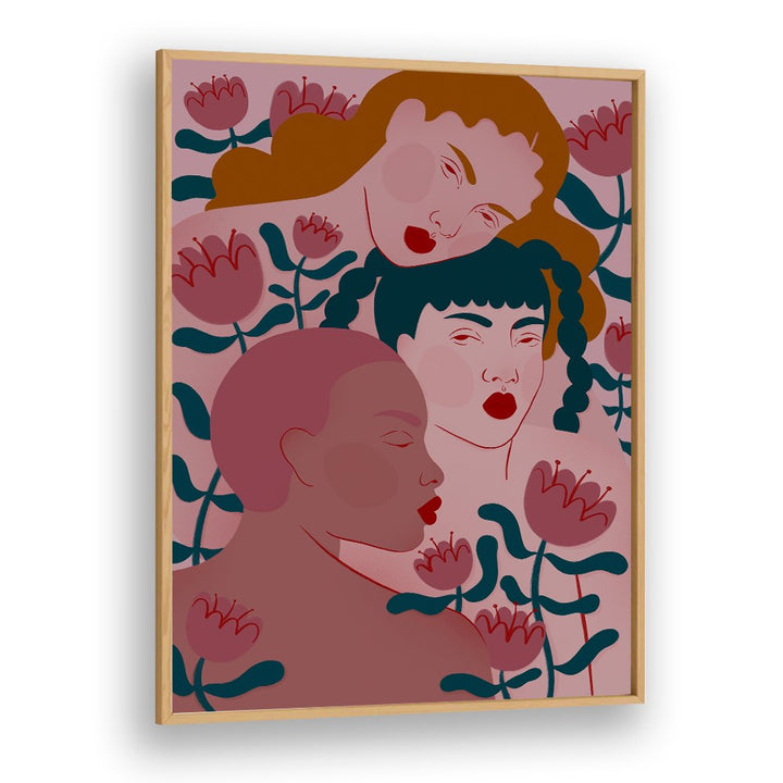 THREE WOMEN FLORAL SERENITY