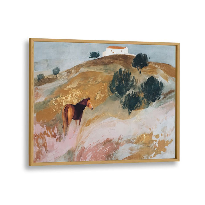 HORSE IN TUSCAN COUNTRYSIDE